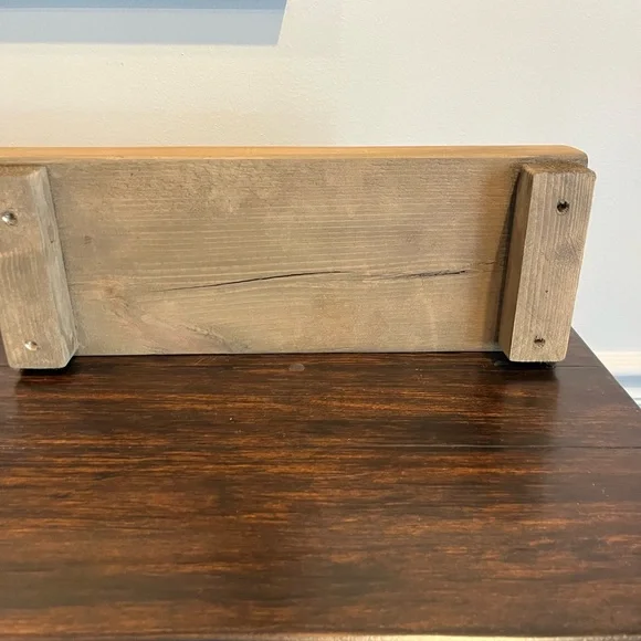 Handmade Wood Decor Riser – Dark Walnut | $25 measurement 
15W
51/2 D
2 5/8 H - Picture 4 of 5